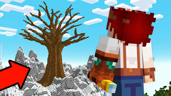 CONSTRUÍ ESSA ÁRVORE COLOSSAL NO MINECRAFT