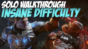 Gears of War 4 Insane Walkthrough Solo | Act 4, Chapter 1: Get Out