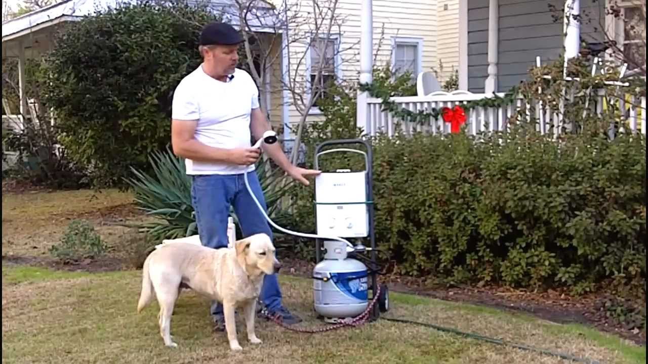 Portable LP Tankless Water Heater CAMPING - PET WASH - OFF GRID