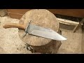 Making bowie knife from chunk of leaf spring