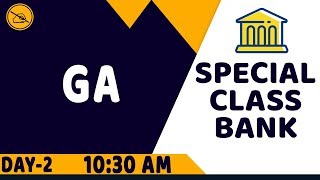 GENERAL AWARENESS | SPECIAL BANK CLASS | DAY - 2 | 10:30 AM