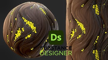 Stylized Infected Tree Bark - Substance 3D Designer