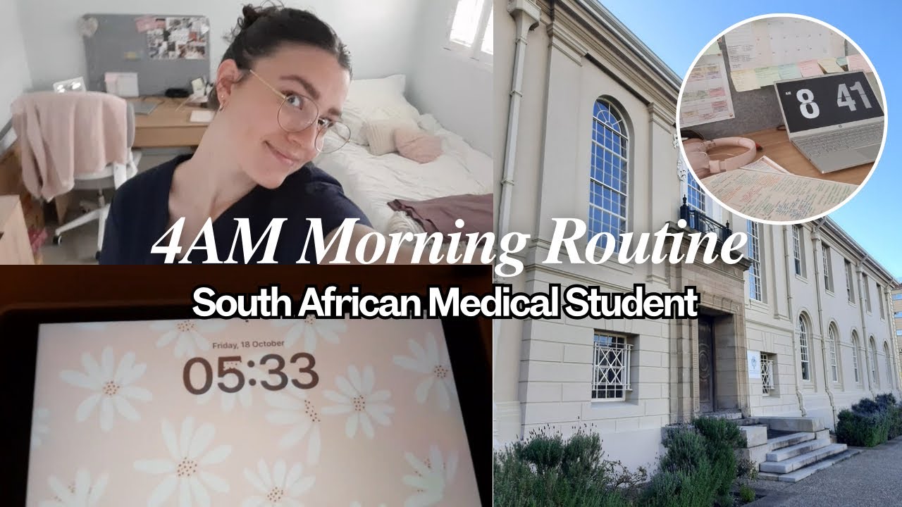 4am MORNING ROUTINE (2nd year UCT med student)