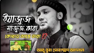 ইয়াজুজ মাজুজ কারা কোথায় আছে তারা আবু ত্বহা মুহাম্মদ আদনান ওয়াজ ২০২০ | @lastletter3265