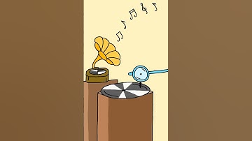 Feel the melody with gramophone 🎶 | peezyweezyy | Shorts #animation #vintage #soft #peaceful