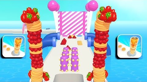 Pancake Run Max Level - All Levels Gameplay (iOS & Android) Walkthrough part 4