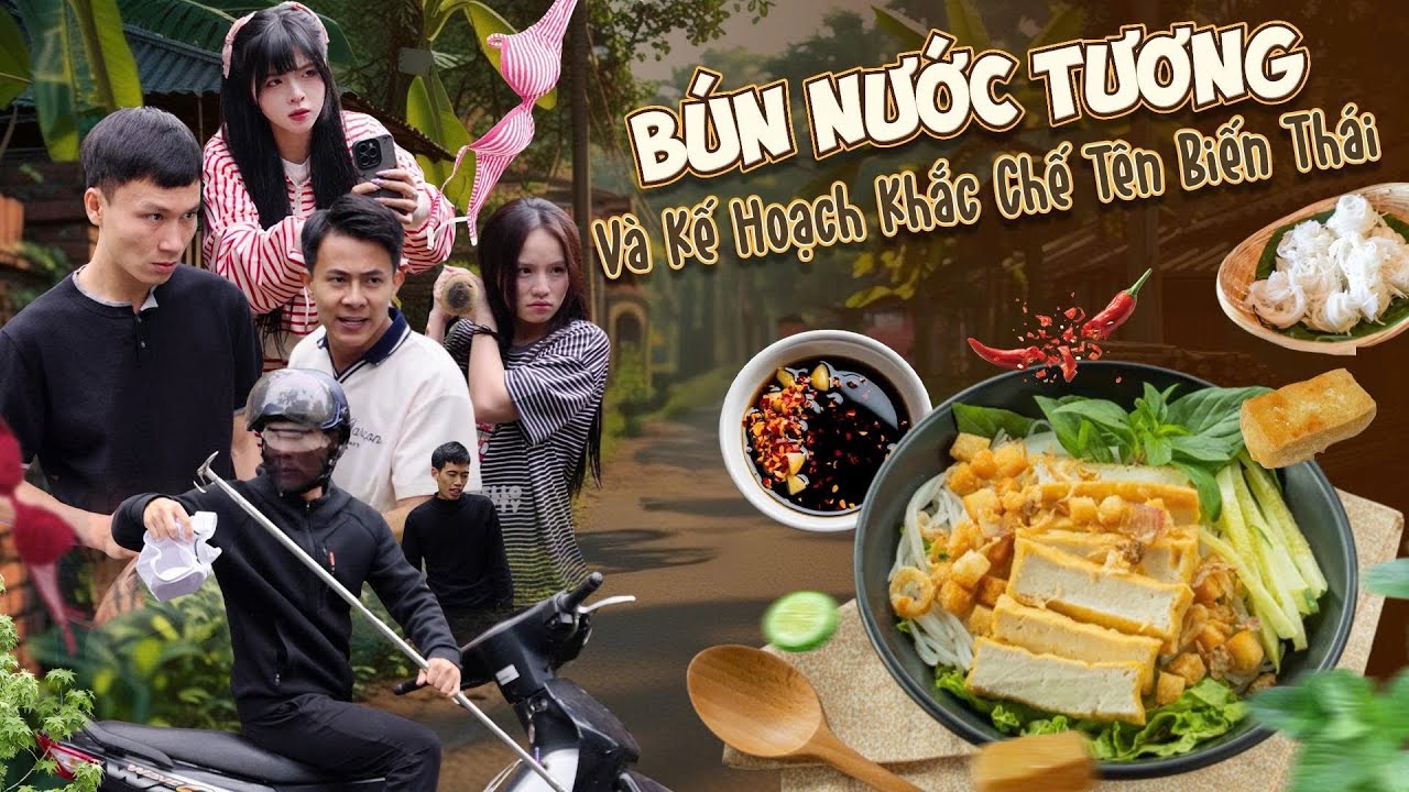 LÀM BÚN NƯỚC TƯƠNG VÀ KẾ HOẠCH KHẮC CHẾ TÊN BIẾN THÁI | Hai Anh Em P.1008 | Phim Hài Hước Gãy Media