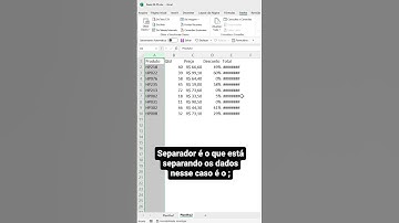 Texto para colunas no Excel | #shorts