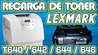 RECARGA │ REFILL DE TONER LEXMARK MODELO T640/642/644/646