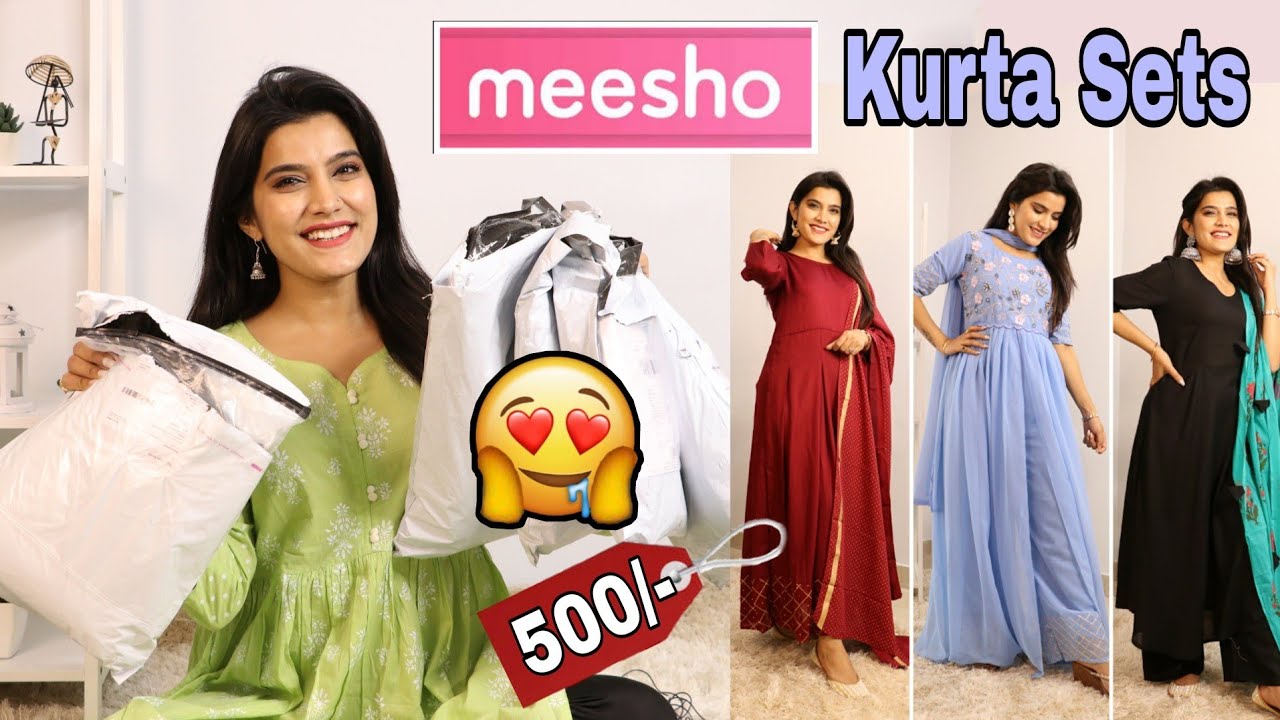 MEESHO Kurta Set Haul | Starts 500/- Rs Only | Super Style Tips - YouTube