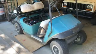 Older Yard Sale EZGO Golf Cart Rebuilt Repair Project  Part 1