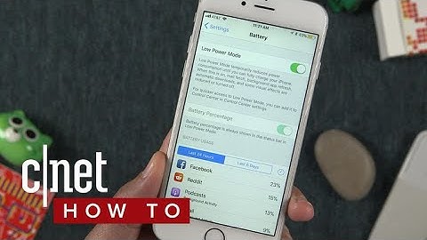 How to improve iPhone battery life with iOS 11 (CNET How To)