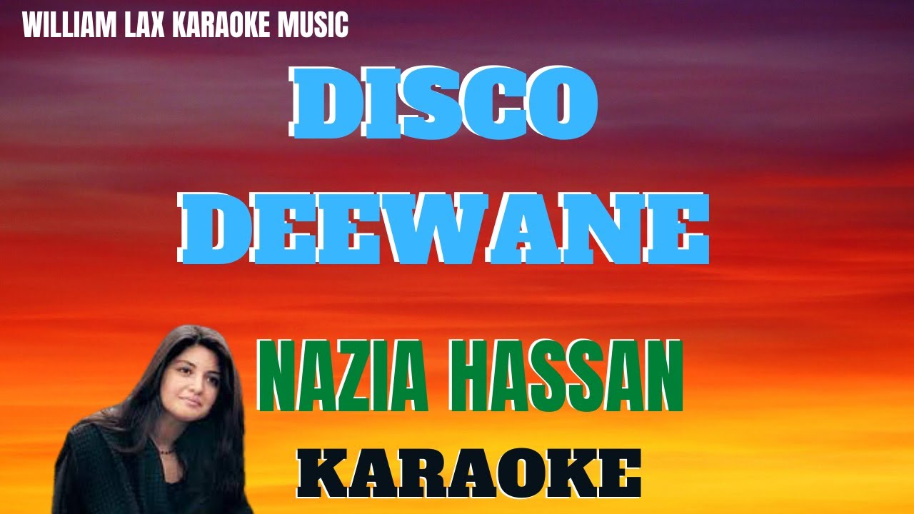 DISCO DEEWANE KARAOKE VIDEO #naziahassan #zoebhassan #discodeewane #1980superhitsong # hindikaraoke