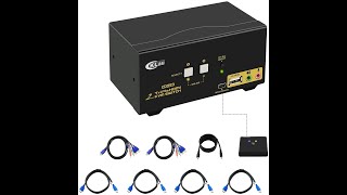 A great KVM switch choice for 3 HDMI monitors + 2 computers