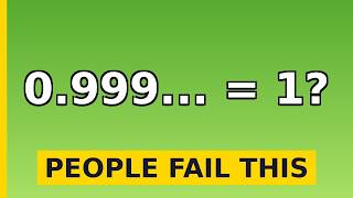 Why 0.999... REALLY Equals 1! (It's Not a Trick!)