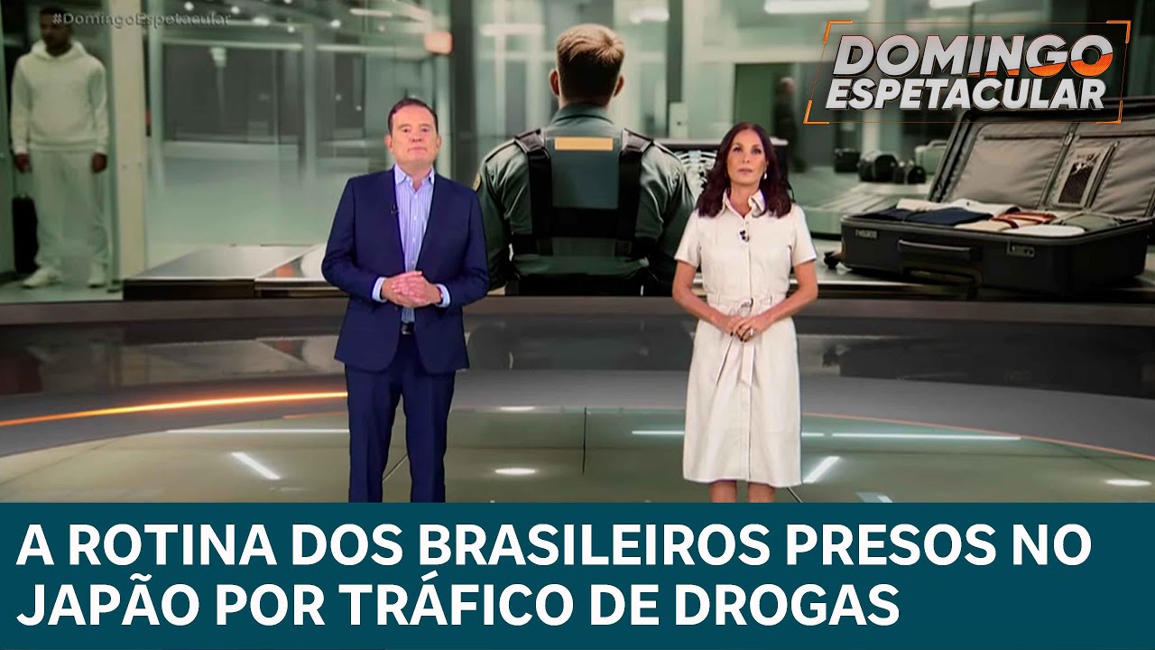 Tráfico de drogas leva brasileiros à prisão no Japão | DOMINGO ESPETACULAR