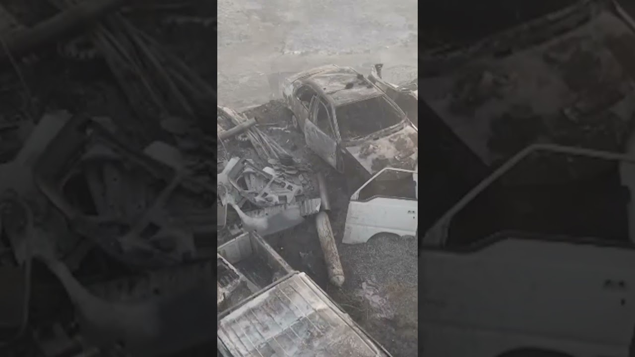 Vehículos amanecen quemados tras incendio forestal en Chillán