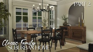 BLOXBURG: Classic Family Suburban Home | Part 2