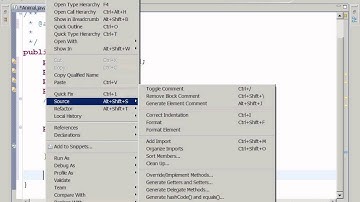 Java Eclipse Generate class methods and constructors