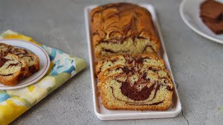 Marble Cake | Zebra cake recipe | The Cookbook