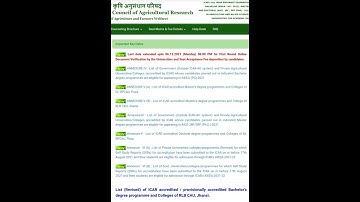 ICAR UG 2021 COUNSELLING , LAST DATE FOR DOCUMENT VERIFICATION EXTENDED