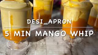 5 min Mango Whip| whipped cream desssert with mangoes | easy summer dessert| keto friendly screenshot 5