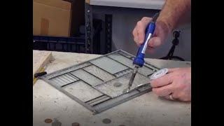 Glasscrafters Lessons - How to Repair a Copper Foil Style Stained Glass Piece Part 2