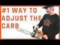Correct Way To Adjust Or Tune The Carburetor On A Chainsaw
