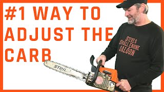 Correct Way To Adjust Or Tune The Carburetor On A Chainsaw - Video