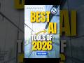 Top AI Tools of 2026 You MUST Use 🔔 | Create Videos, Apps &amp; Websites in Minutes digitalstartupindia
