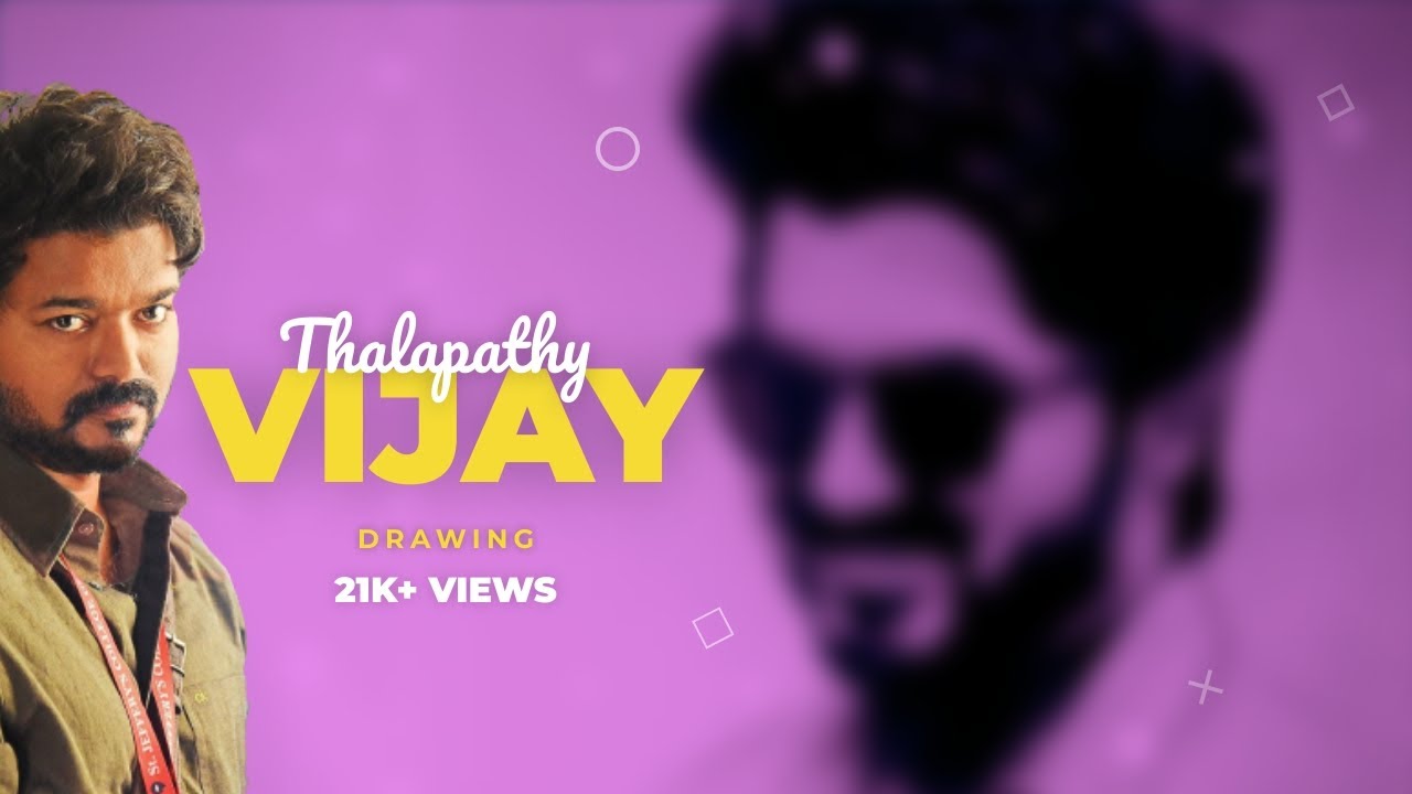 Draw a thalapathy Vijay | Master | Drawing | Avinash