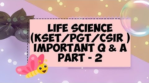 #kset #tnset #pgtrb zoology #csirnet #DBT Jrf #Life science  Question & Answers   Part - 2