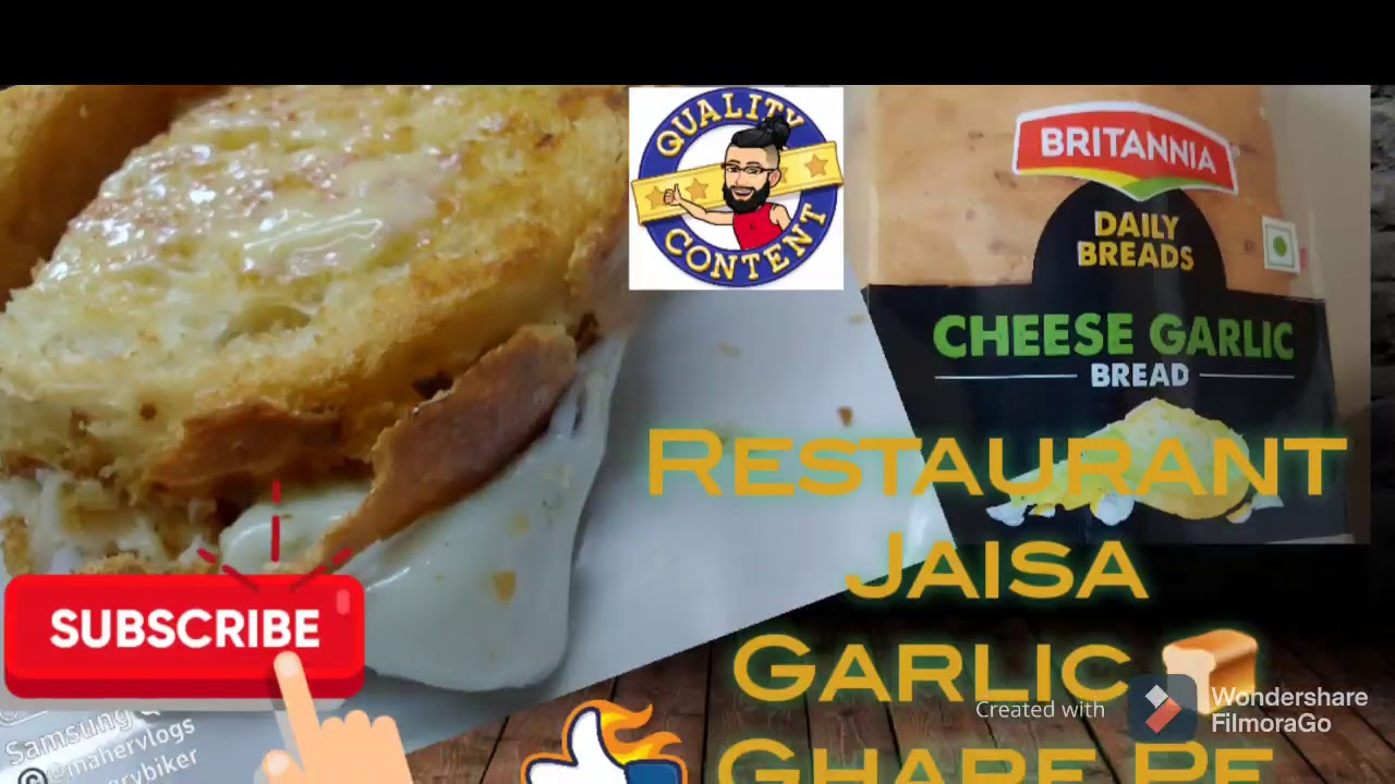 Britannia Garlic Bread Restaurant Style Garlic Bread Ghare Pe cheese