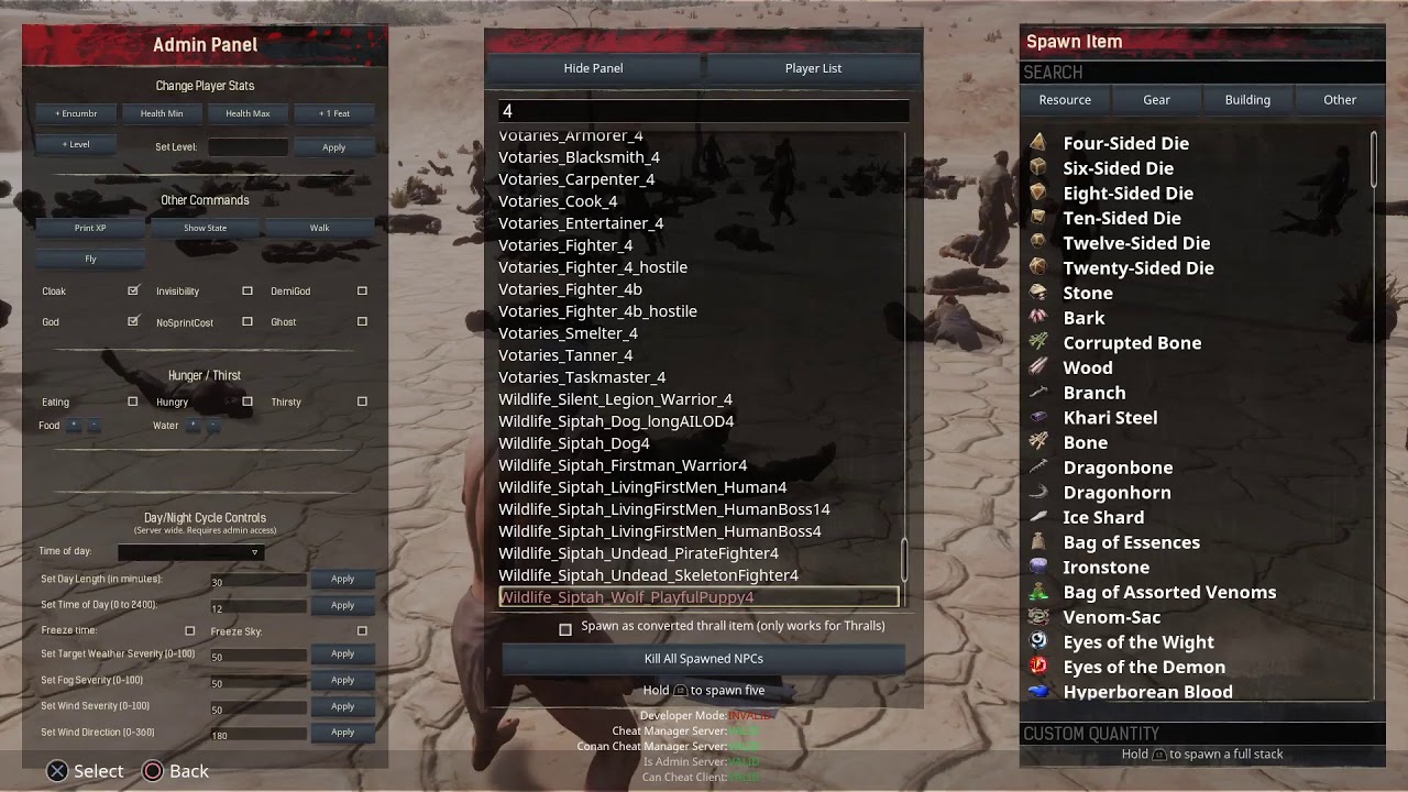 Conan Exiles - T4 Thrall Test