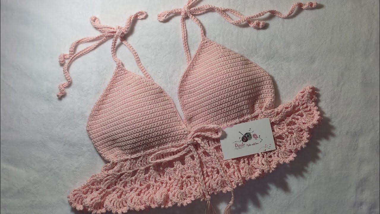 Bralette/Cropped/Crop top/ Top tejido a crochet