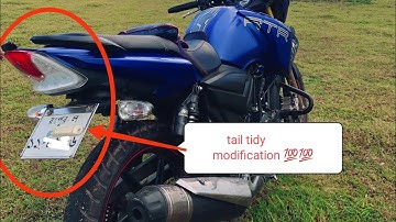 Tail Tidy modification on Apache RTR 160 2V