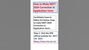 NEET 2024 Correction window Step by Step Demo in Tamil|NEET 2024 Correction window Open Now#shorts