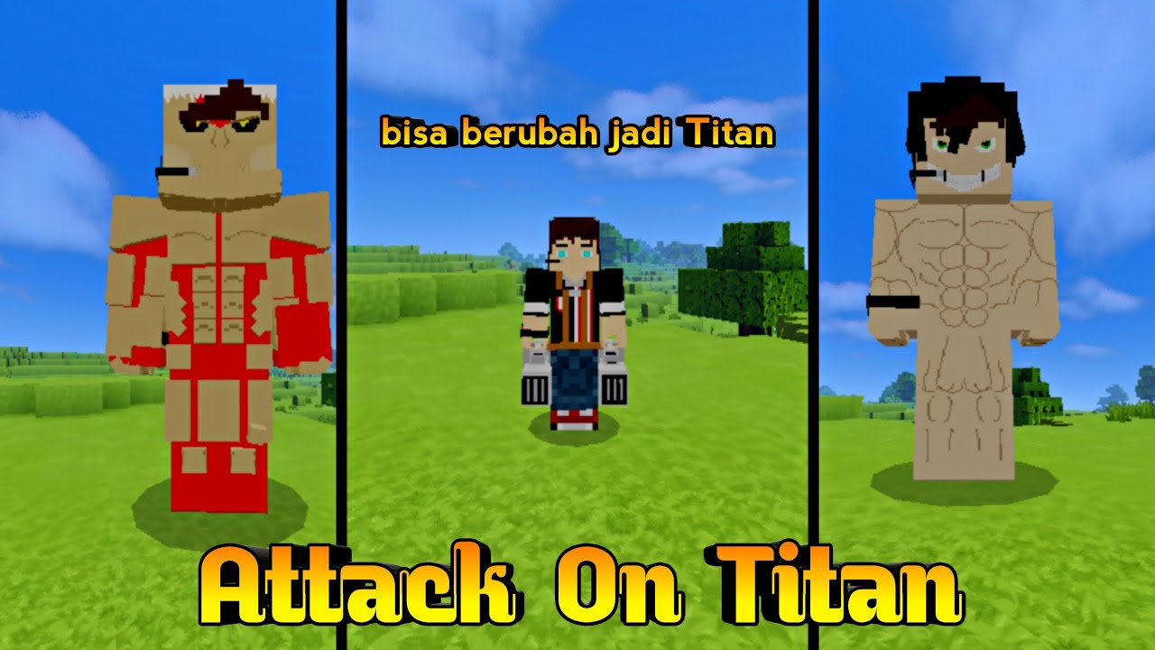 Addon Attack On Titan Minecraft PE Keren banget !!! YouTube