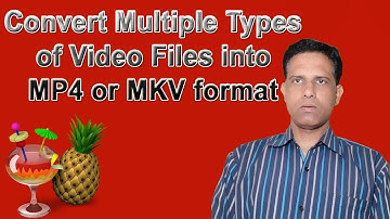 Convert Multiple Types of Video Files into MP4 or MKV format
