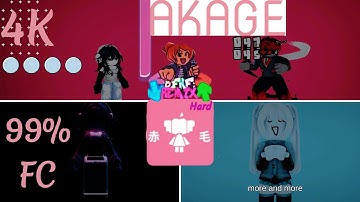 FNF "AKAGE" 99% FC With HandCam // Basically FNF Remix // 4K