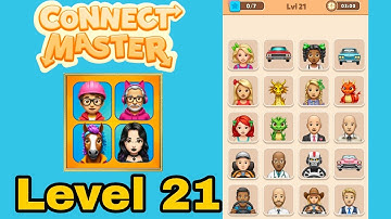 Connect master match puzzle level 21 solution walkthrough 