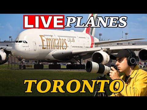 🔴LIVE Toronto Airport Sunrise Stream! (YYZ)! A380s, 747s, 777s, A350s and more! AUG 2ND!