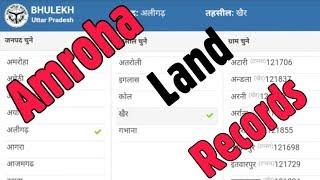 Amroha Uttar Pradesh Bhulekh || How To Find Land Records By Name & Khasra khatauni screenshot 4
