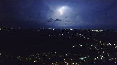 Lighting Strikes Captured by Drone