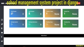 School Management System | Django project with source code