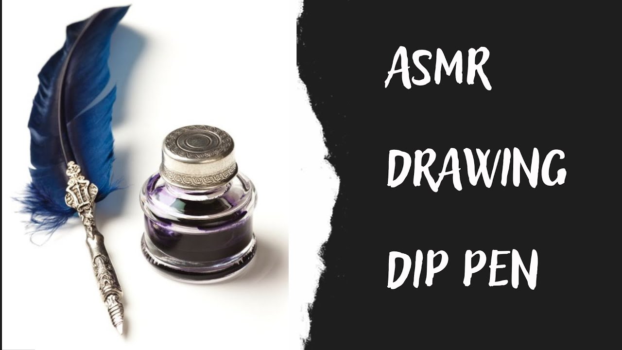 ASMR. Dip pen drawing. Relax sounds. Pen and ink. concept art - illustration architectural drawing