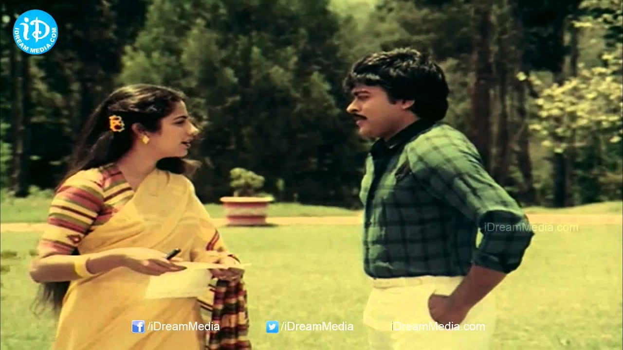 Chantabbai Movie - Chiranjeevi, Suhasini Love Scene