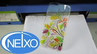 A4 UV printer with water cooling system printing on TPU phone case