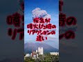 桜島が噴火した時のリアクションの違い#鹿児島#桜島#shorts