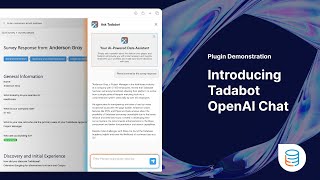 TadaBot Open AI Plugin Demo | Tadabase